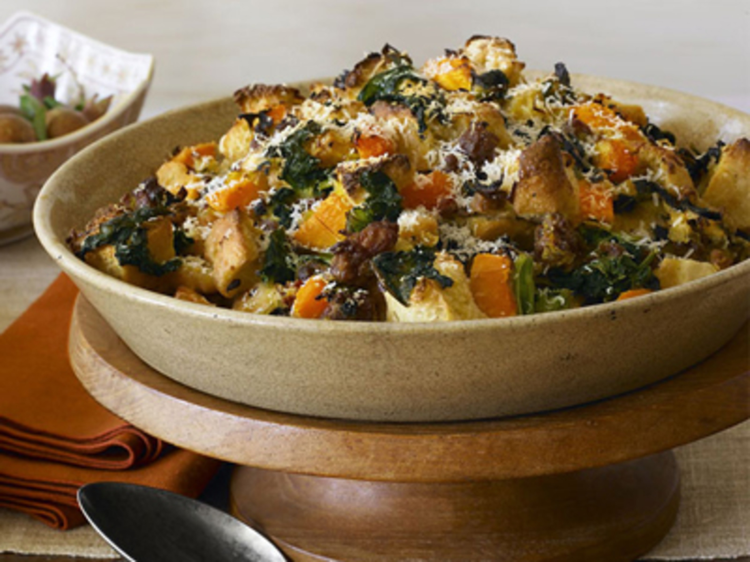 Sausage And Kale Thanksgiving Dressing Food Network Kitchen
