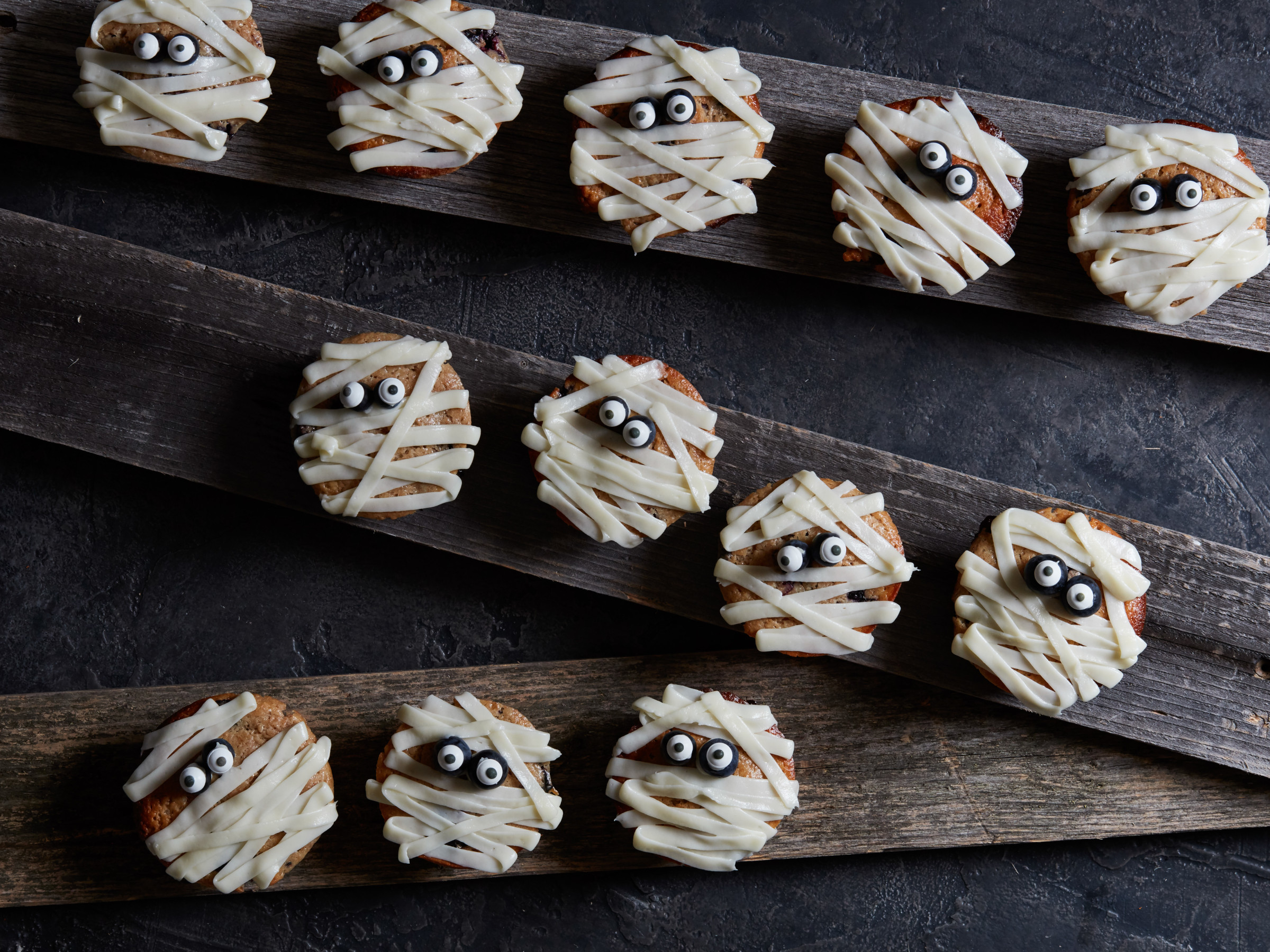 Halloween Blueberry Mummy Muffins – Food Network Kitchen