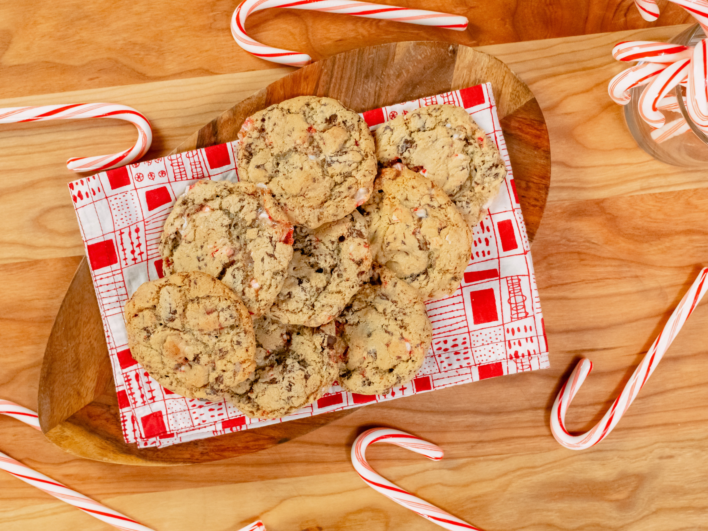 Dark Chocolate Chunk And Candy Cane Cookies Food Network Kitchen