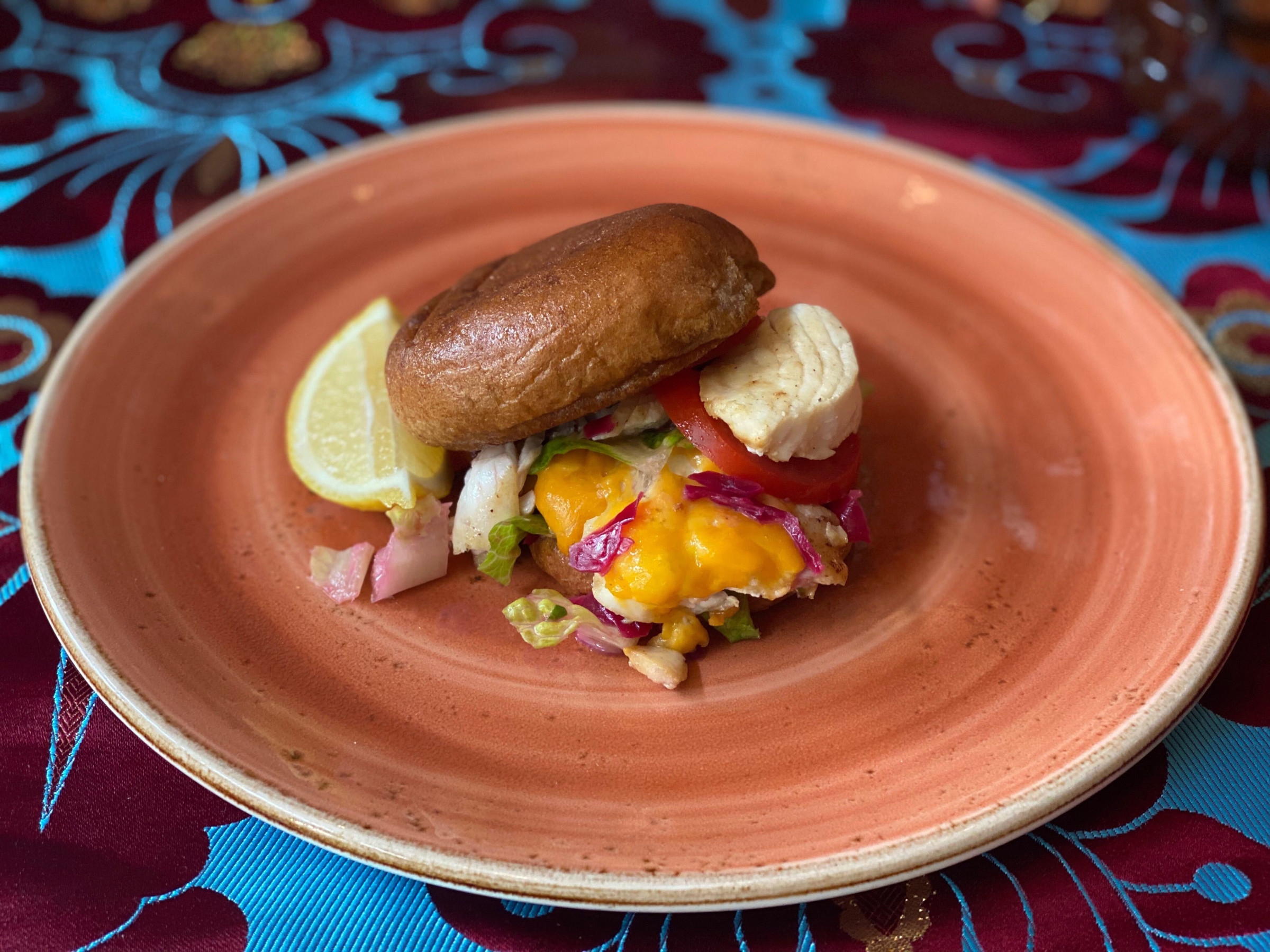 Cuz s Fish Burgers With Bajan Mayo Food Network Kitchen cuz-s-fish-burgers-with-bajan-mayo-food-network-kitchen