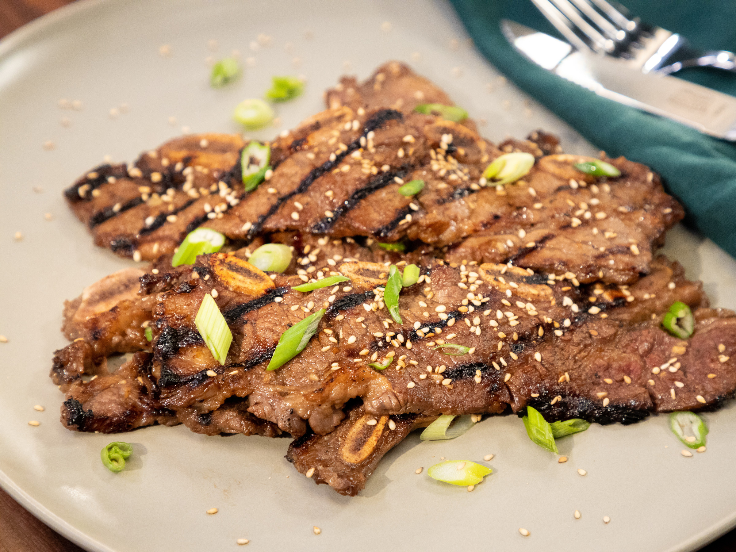 Grilled Korean Bbq Beef Short Ribs Food Network Kitchen