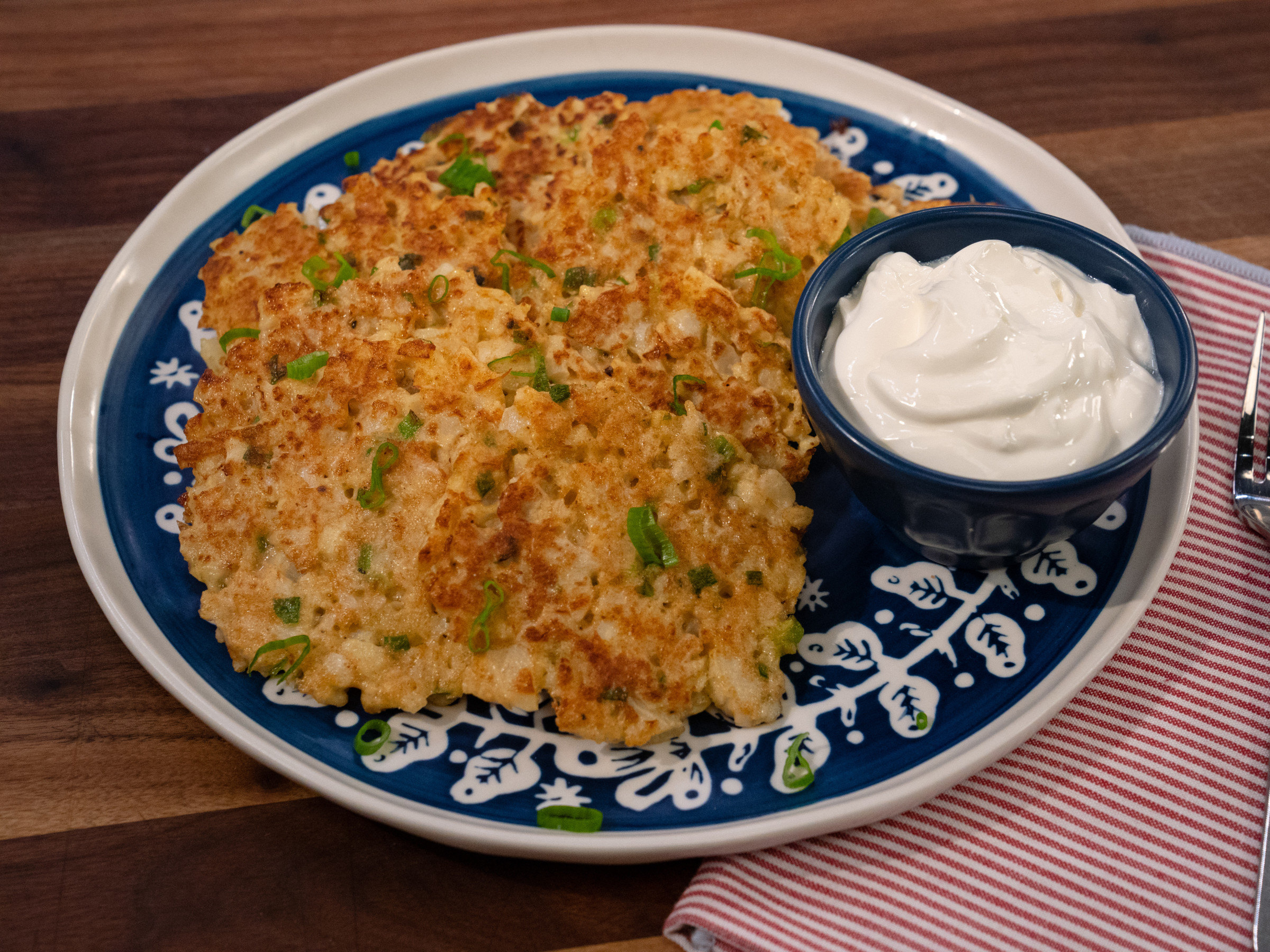 Healthy Cauliflower Fritters Food Network Kitchen