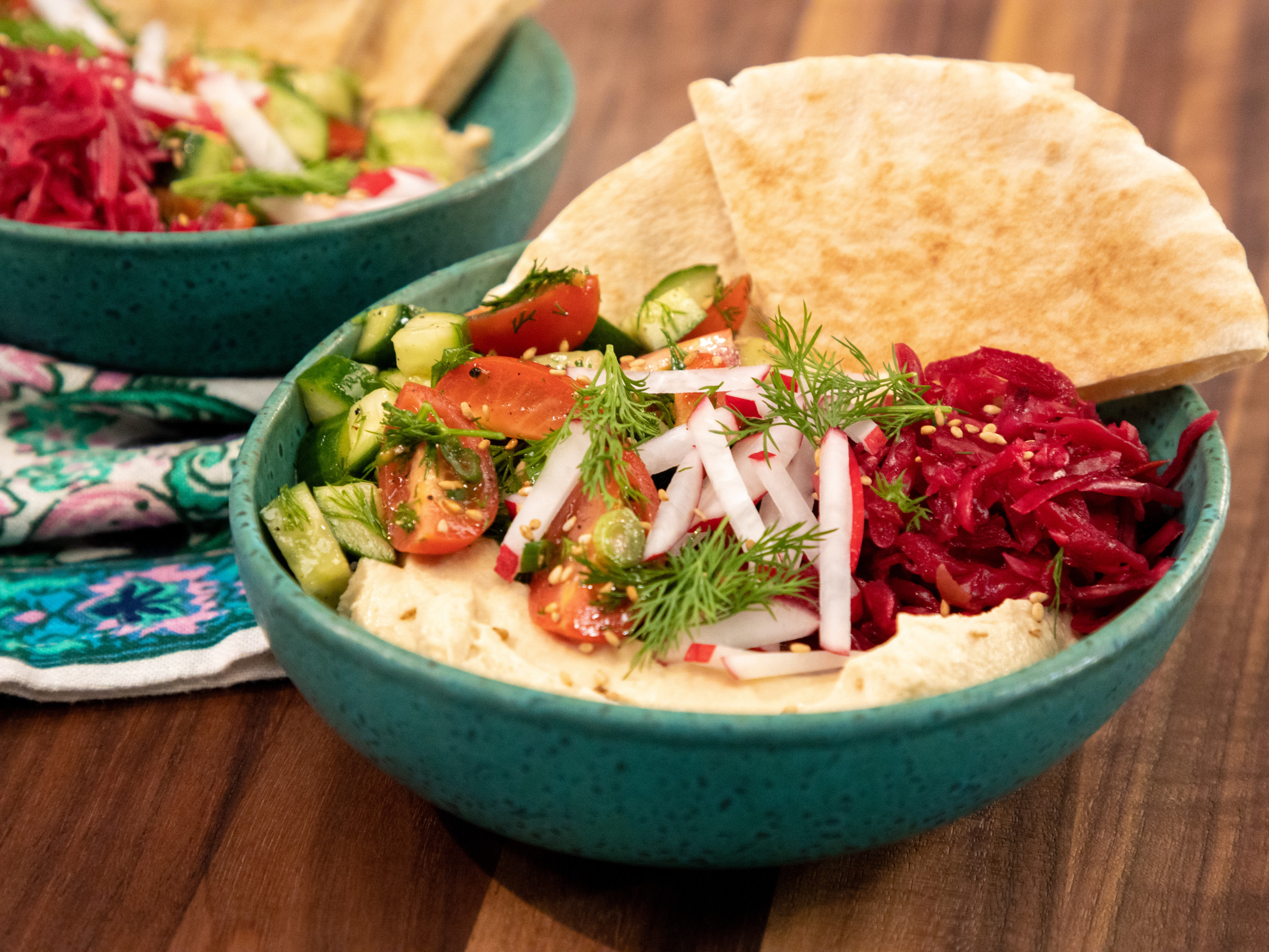 Loaded Vegan Hummus Bowls Food Network Kitchen