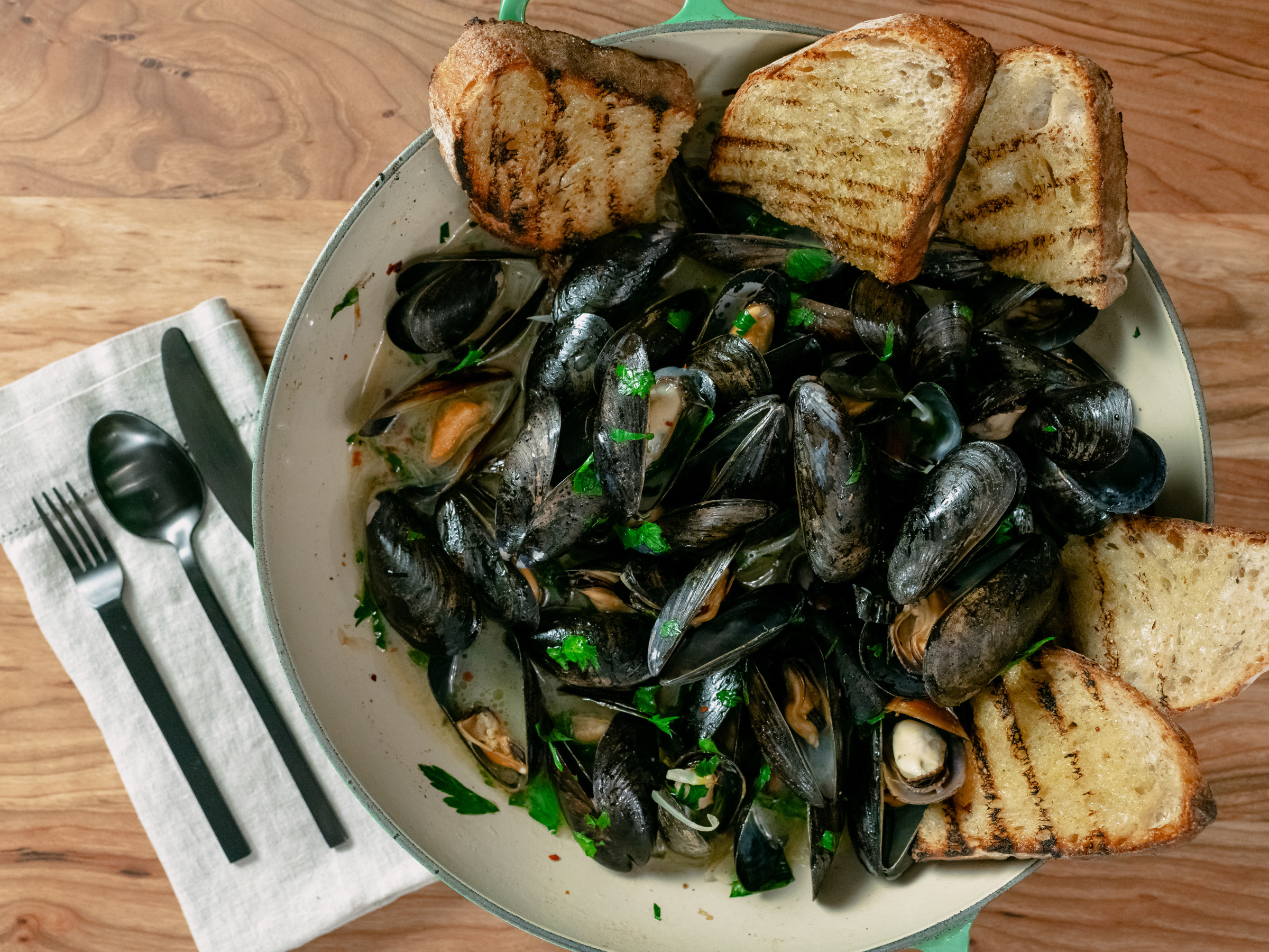 Simple Steamed Mussels Food Network Kitchen