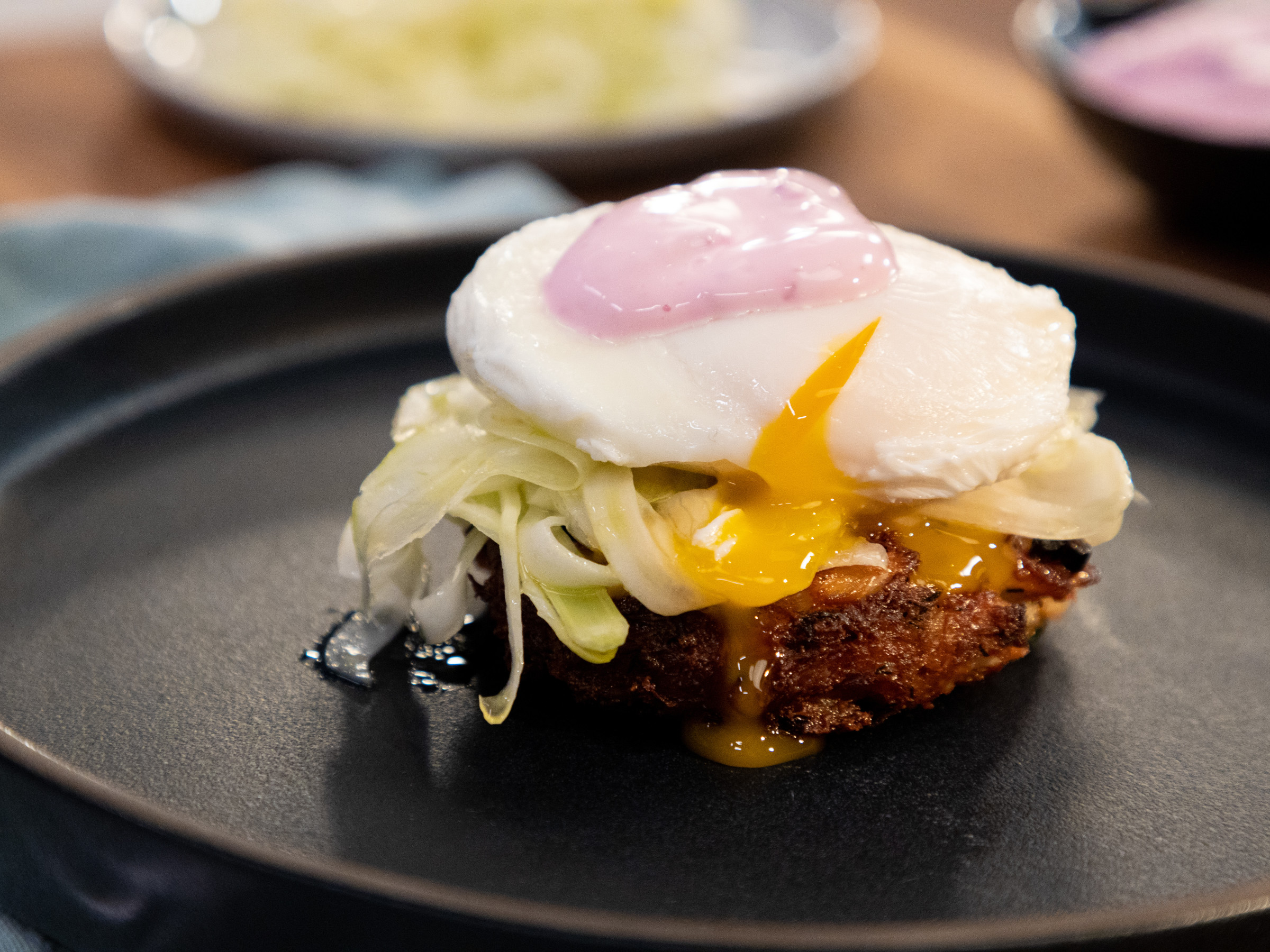 Crab Cakes With Poached Eggs And Horseradish Sauce Food Network Kitchen