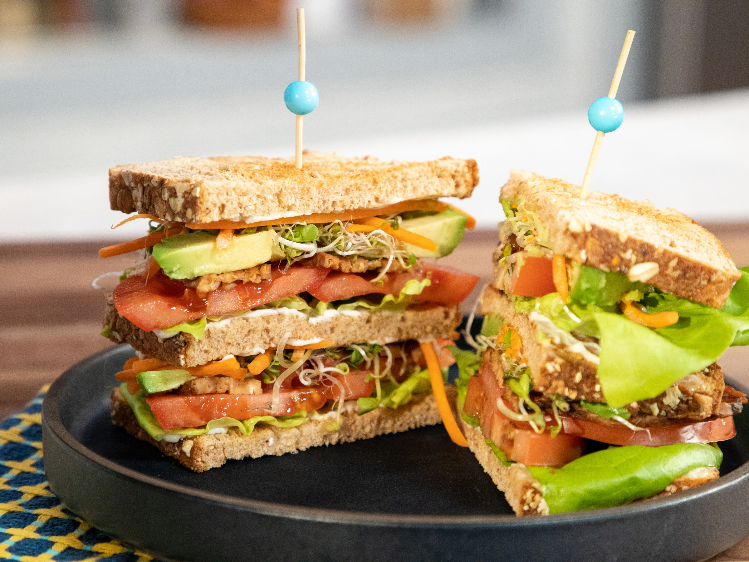 Tempeh, Lettuce And Tomato (tlt) Sandwich Food Network Kitchen