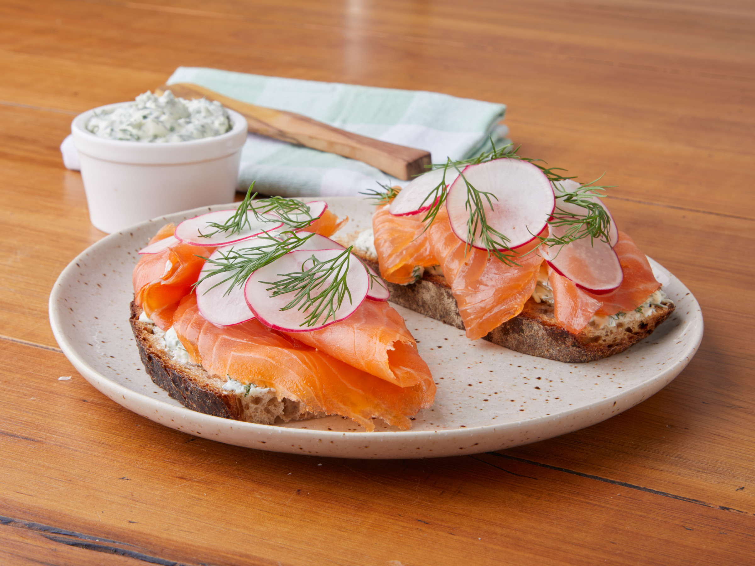 Open Rye Sandwich With Smoked Salmon Food Network Kitchen