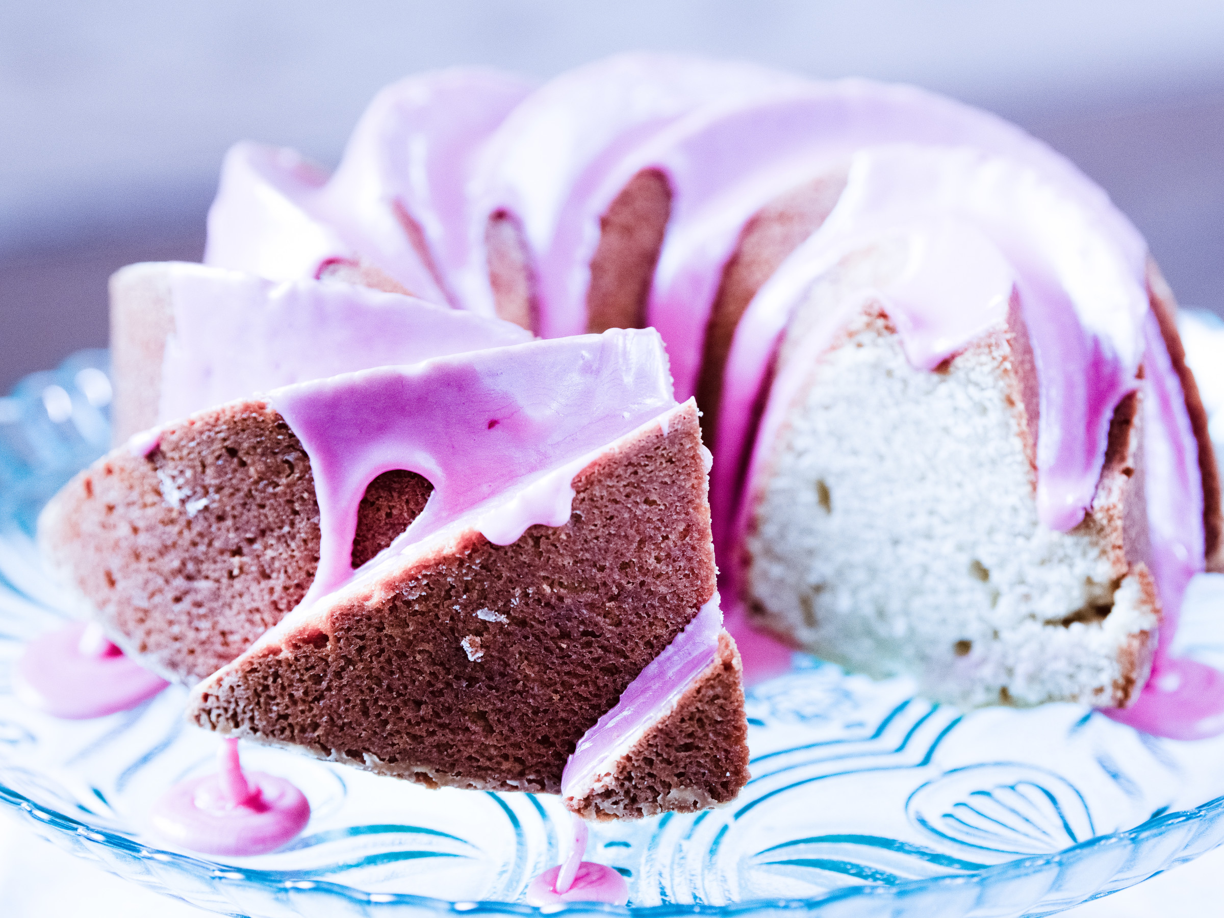 Toasted Almond Bundt Cake With Blood Orange Glaze Food Network Kitchen