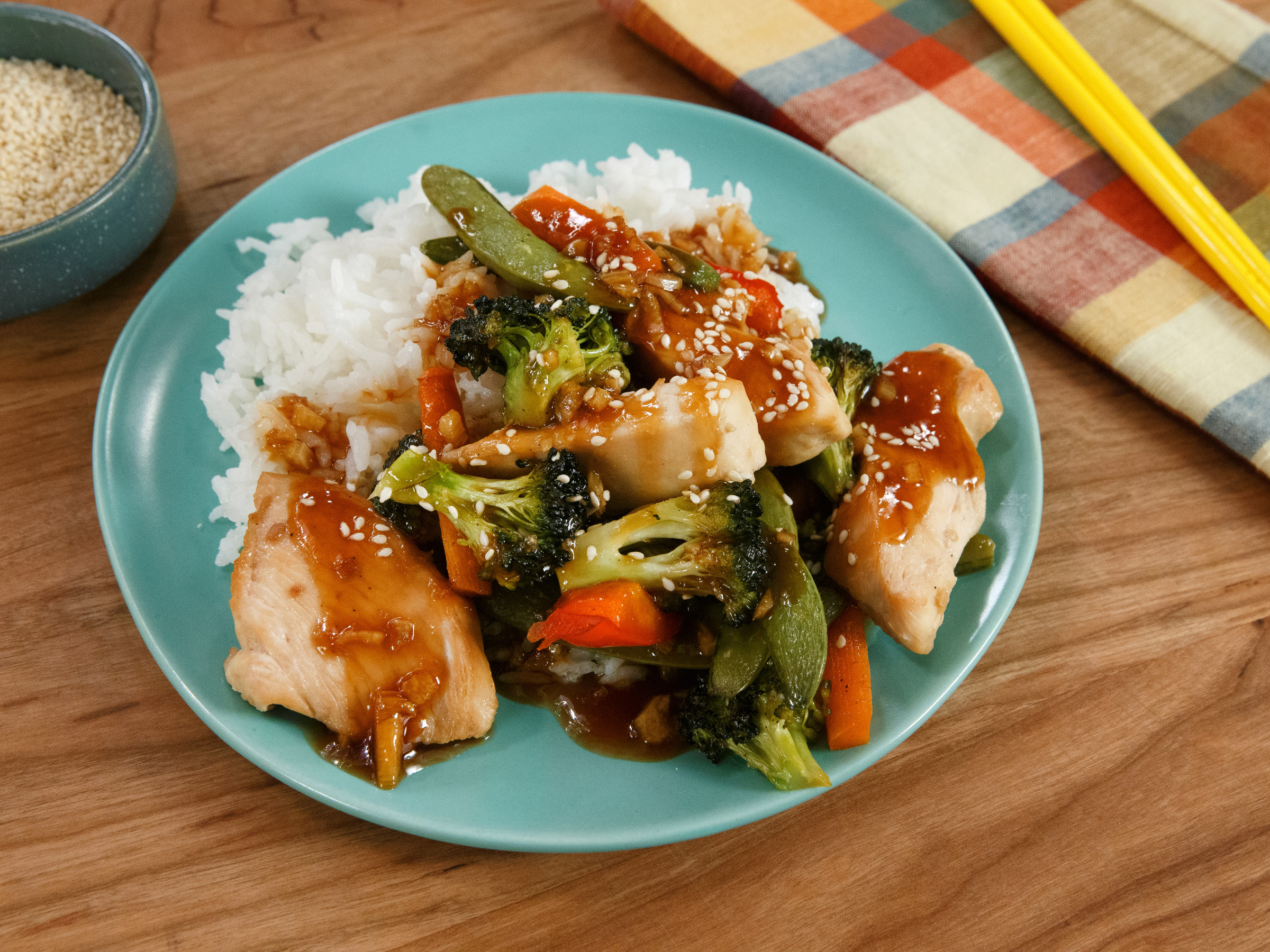 Sheet Pan Chicken Teriyaki And Vegetables Food Network Kitchen
