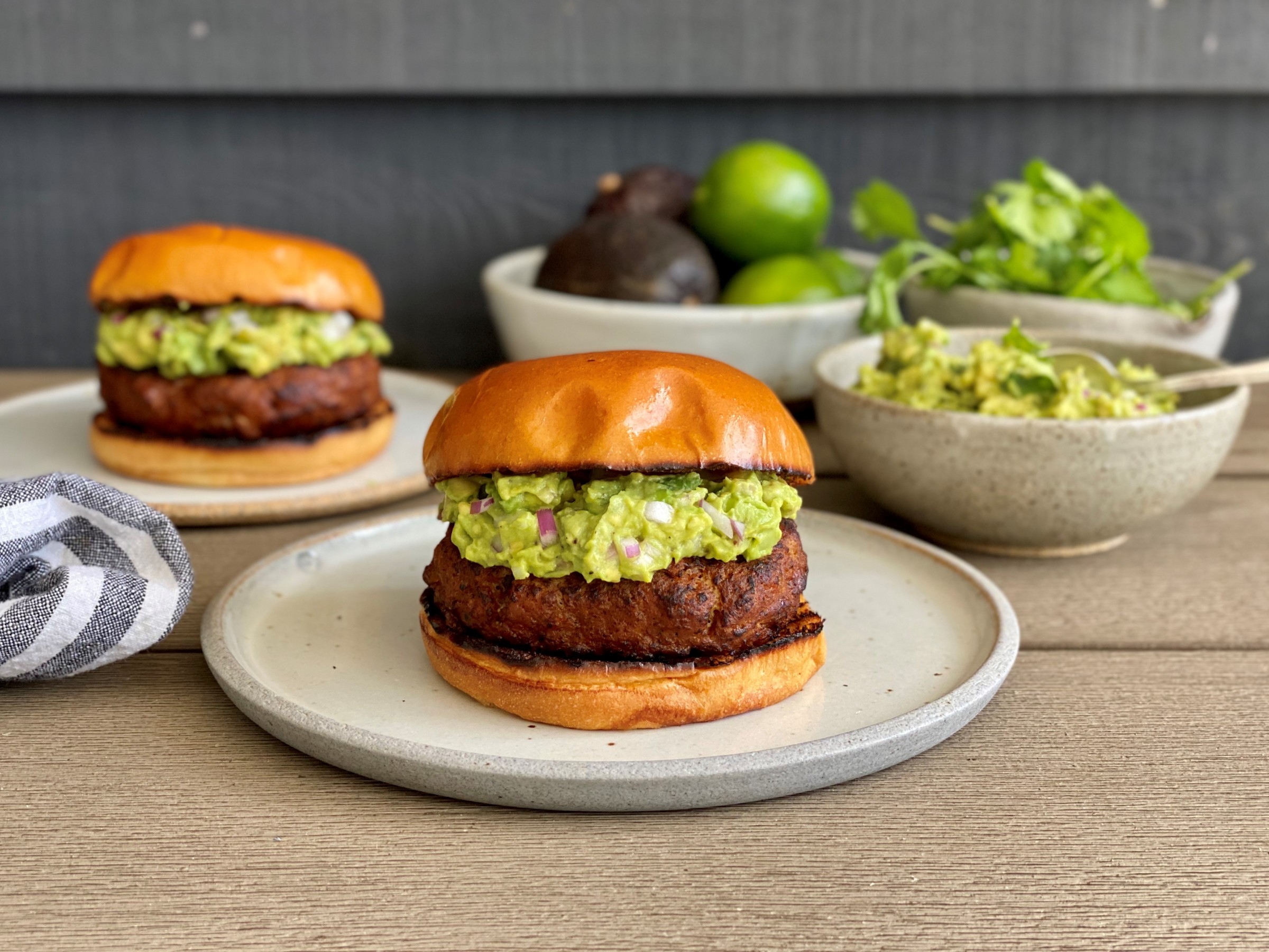 Spicy Pork Burgers With Guacamole Food Network Kitchen