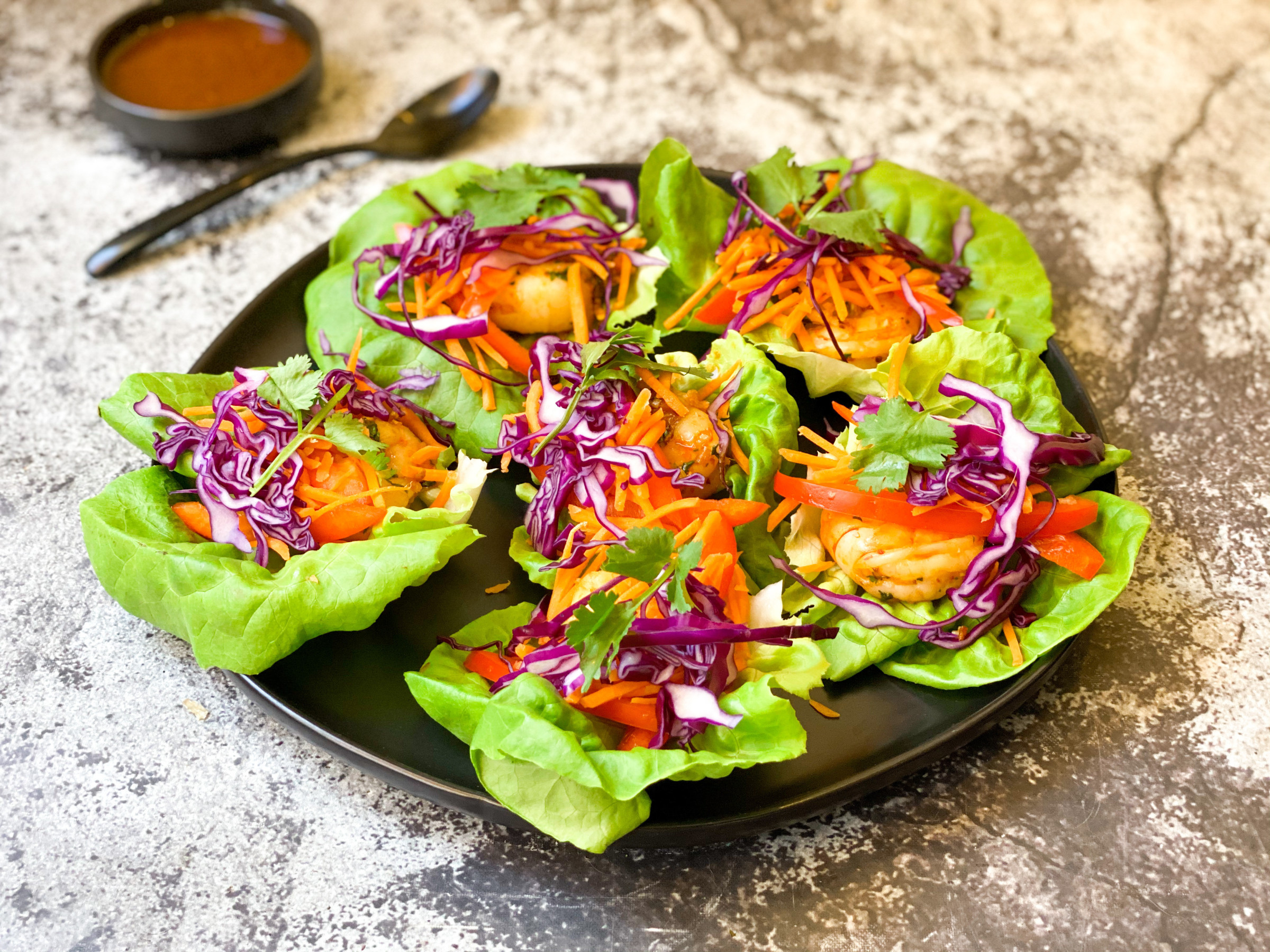 Lemongrass Shrimp Lettuce Cups Food Network Kitchen