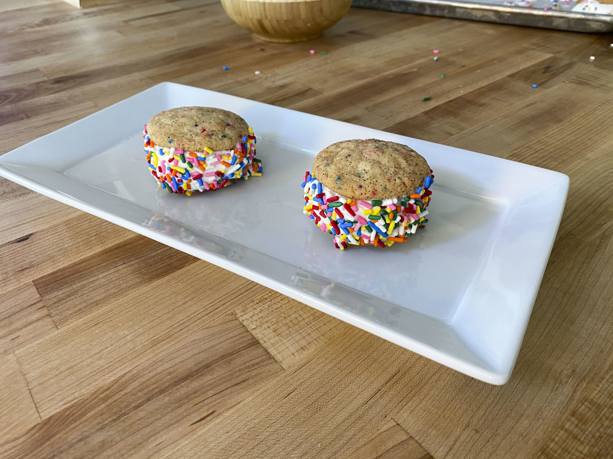 Confetti Snickerdoodle Ice Cream Sandwiches Food Network Kitchen