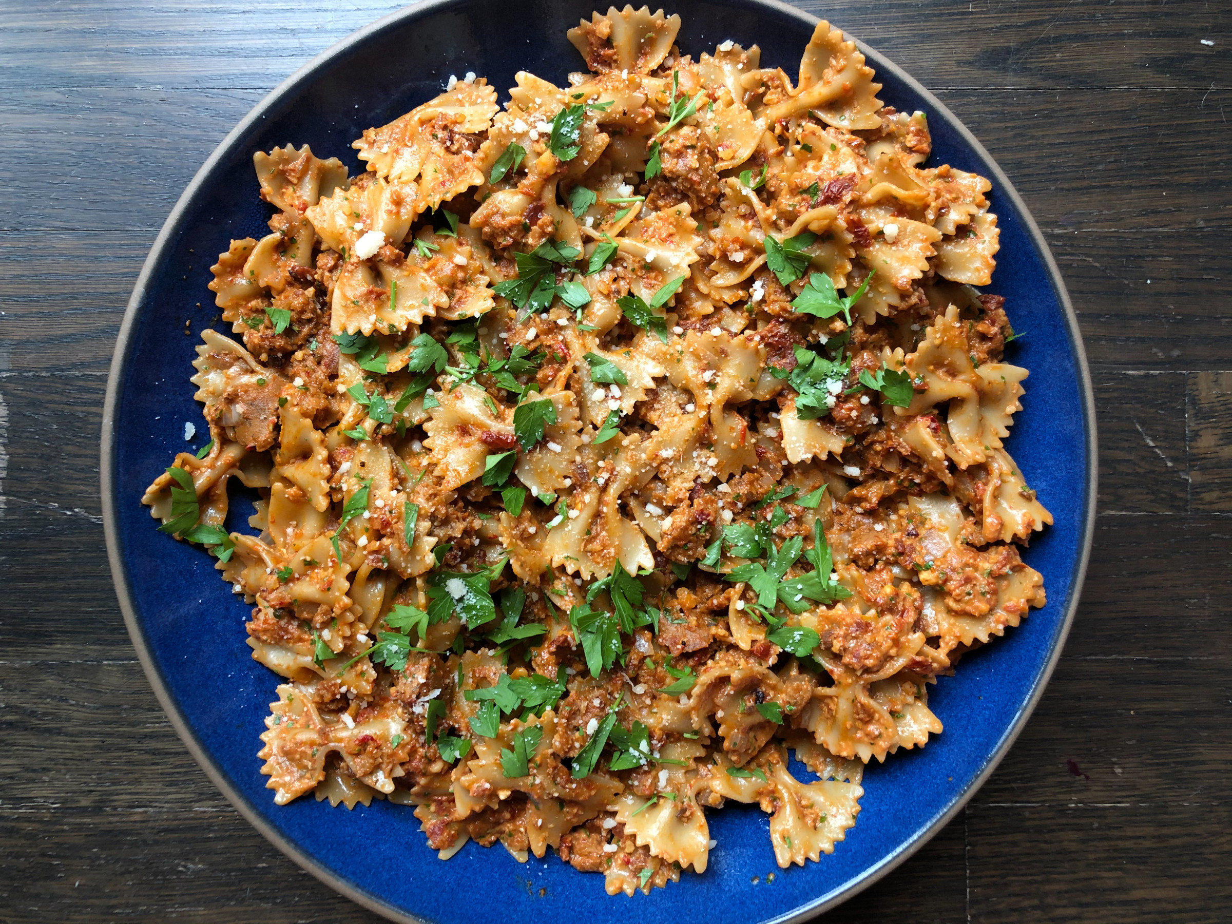 Bow Tie Pasta With Sundried Tomato Pesto Food Network Kitchen