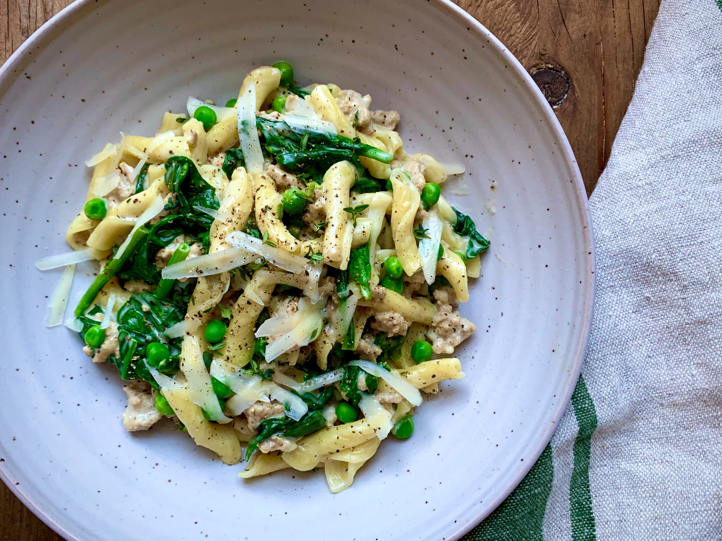 Turkey Tetrazzini With Spinach And Mushrooms While still hot, pour the mixture into the buttered casserole dish, sprinkle with the reserved breadcrumb mixture and bake until bubbly and the top is. food network