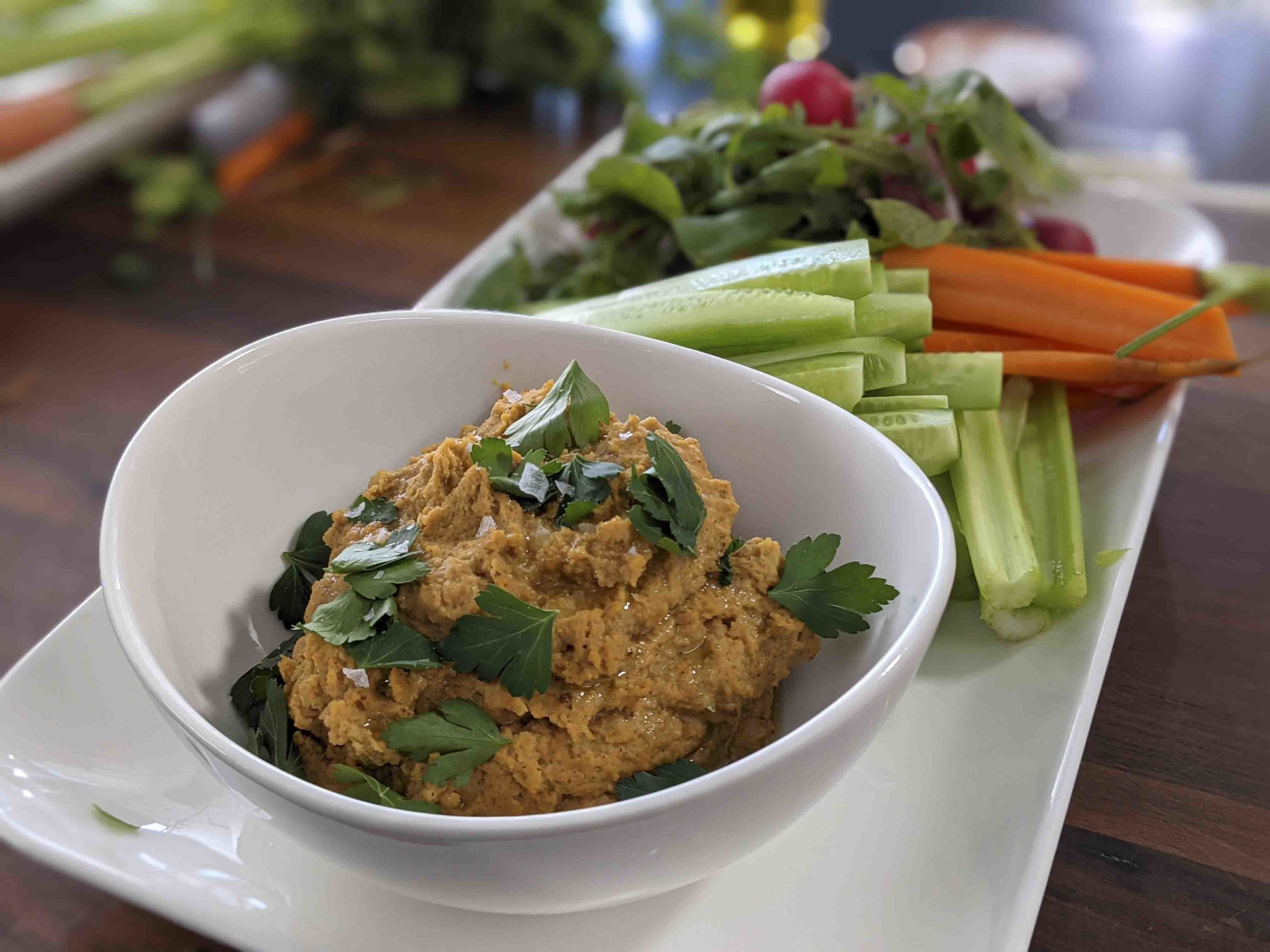 Spicy Chickpea Dip With Crudités Food Network Kitchen