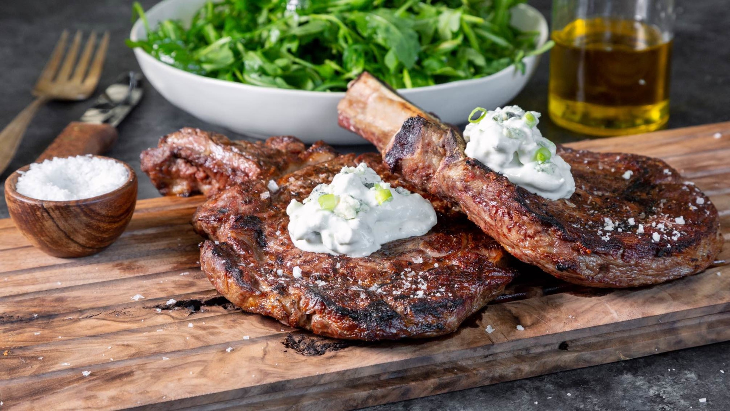 Ribeye With Blue Cheese Dressing Food Network Kitchen