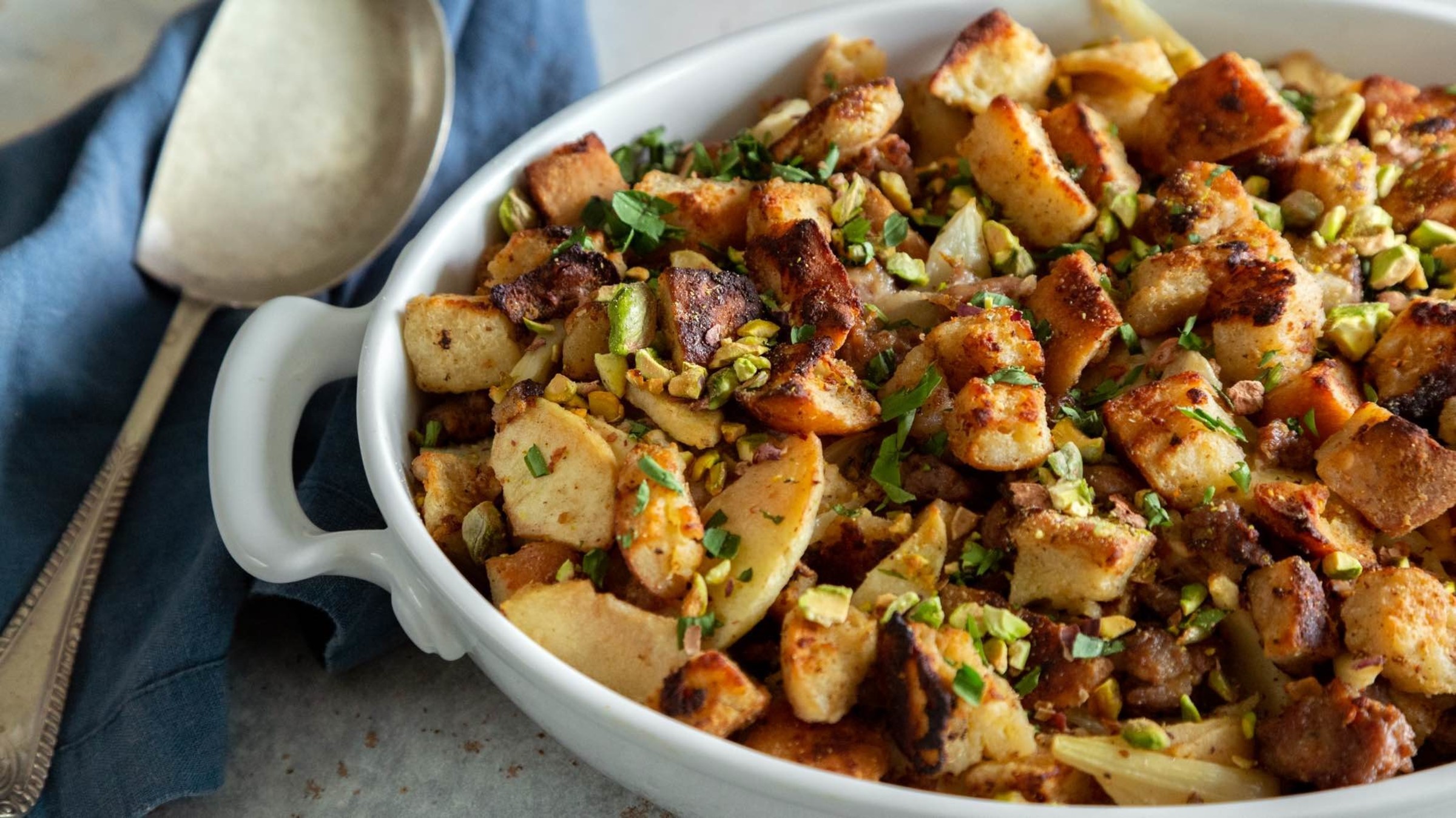 Spiced Apple Sausage Stuffing Food Network Kitchen