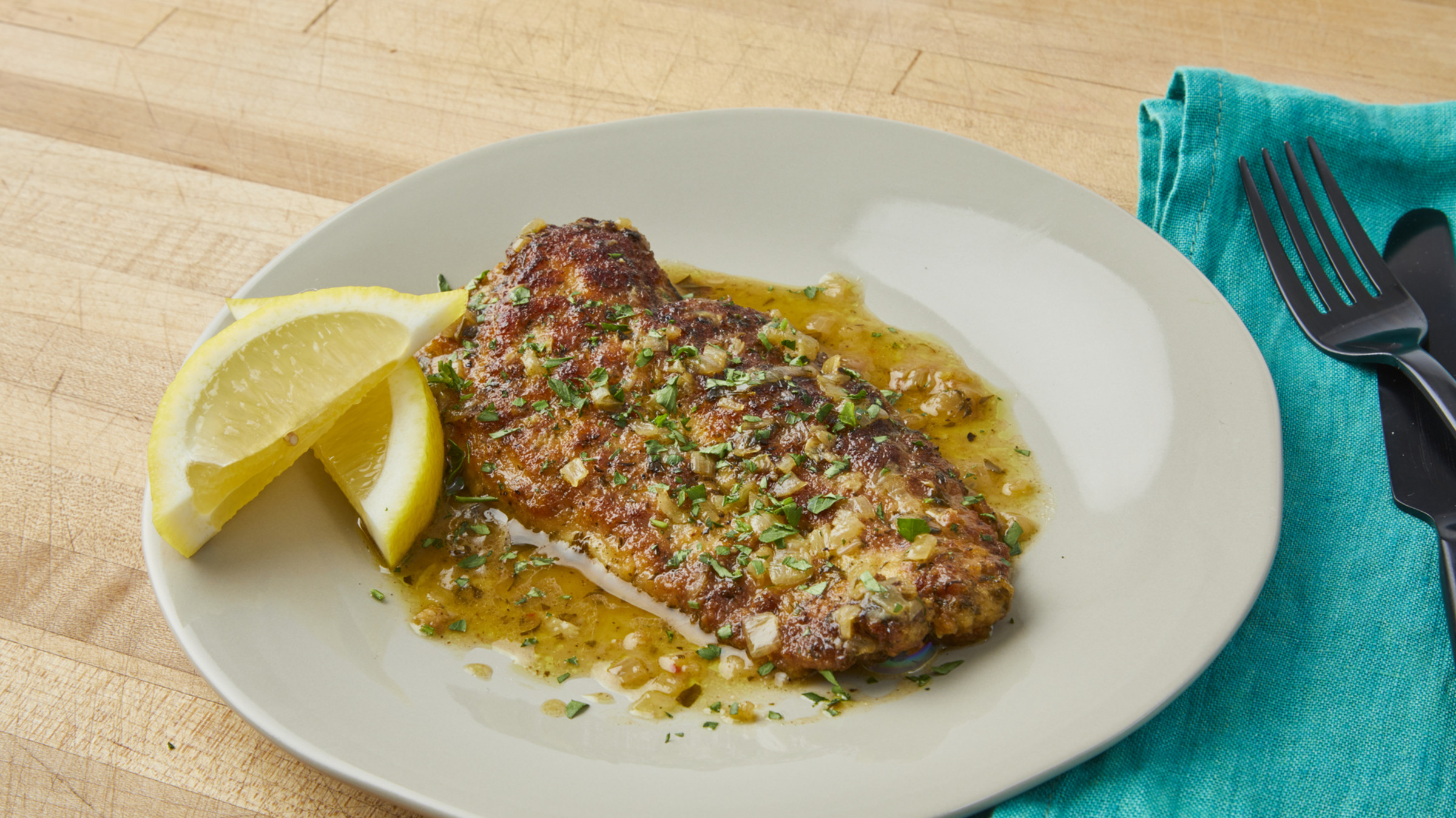 Lovers' Chicken (a Take On Chicken Piccata) Food Network Kitchen