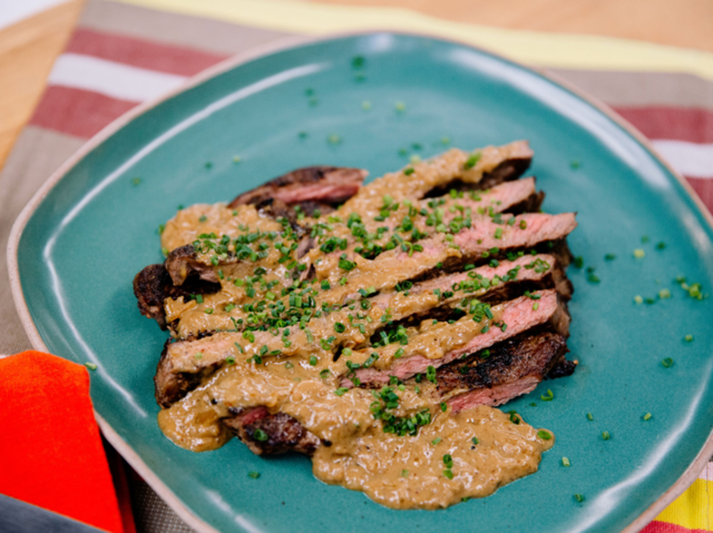 Minute Steak With Quickie Cognac Sauce Food Network Kitchen